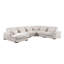 Canapé modulaire en coin 155,5 po Nadine avec méridienne Nadine-856301497