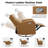 Jemel Vegan Leather Rocking Manual Armchair with Swivel-2040577735