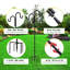 Double Shepherds Hooks For Outdoor, Bird Feeder Pole With 5 Prongs Base,Wind Chime And Hummingbird Feeder, 76 Inch, 2 Pack