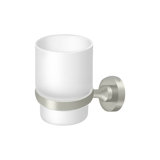 Deltana BBN2014-26 3-3/4" Height Nobe Series Frosted Glass Tumbler Set Chrome