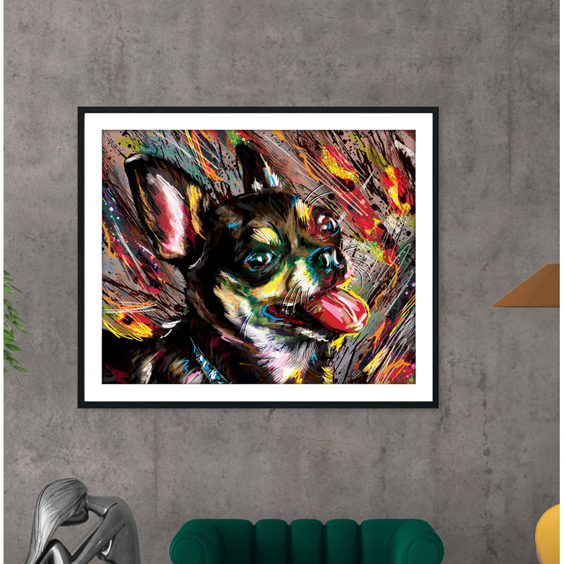 «Chihuahua Mania» par Ryan James, reproduction d'art sur papier sans cadre, H 20 po x l 30 po x P 0,1 po