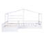 Lit plateforme House avec trois tiroirs de rangement-1270044198