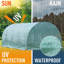 Serre tunnel de 6 m x 3 m x 2 m, grande taille, verte-37497617