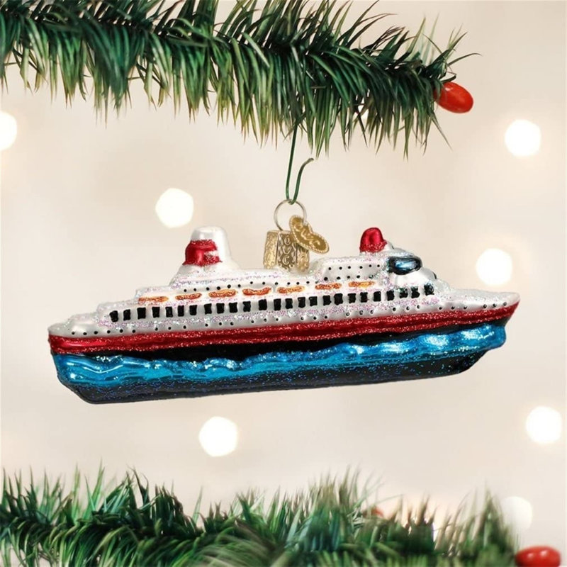 Ornement figurine suspendue bateau de croisière