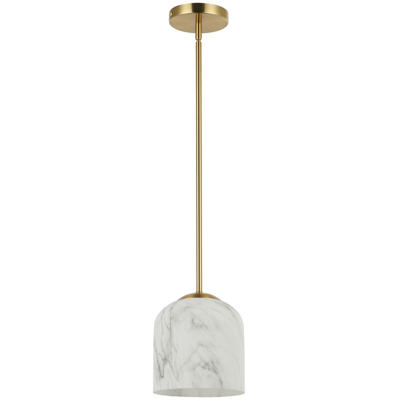 Luminaire suspendu 1 lumière Patrice, Laiton vieilli