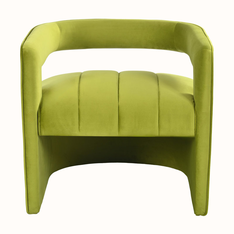 Fauteuil d'appoint Tordis, Velours vert
