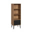 Armoire de rangement moderne avec tablettes réglables et rangement dissimulé, parfaite pour les espaces de vie organisés et élégants.