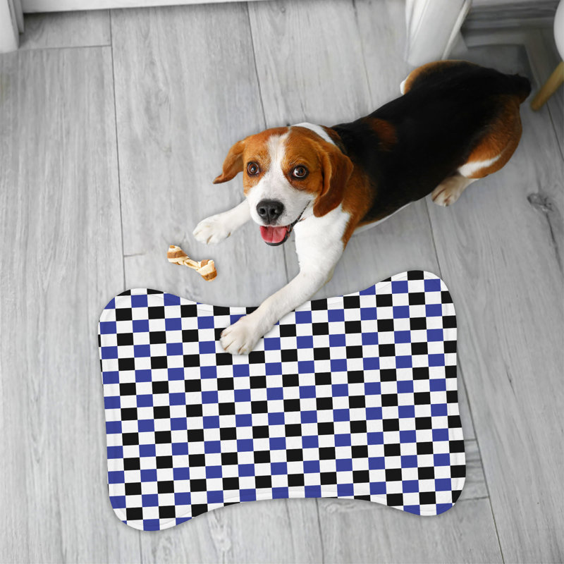Kingly Blue - 1 Piece Bone Shape Feeding Mat