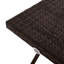 Aaliayah Folding Rattan Garden Coffee Table Small 40 x 40 x 40 cm Brown