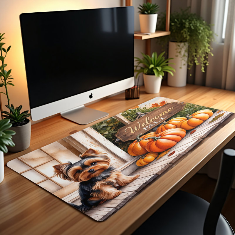 Polyester Desk Pad, 14.4x12.1