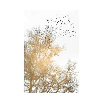 Golden Skies by Kubistika - Wrapped Canvas Print