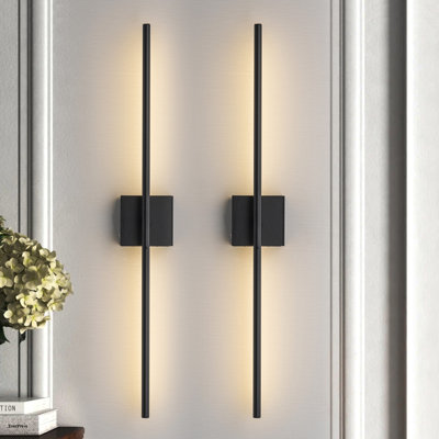 Lampe murale à DEL réglable à température de couleur réglable à intensité variable avec télécommande et télécommande