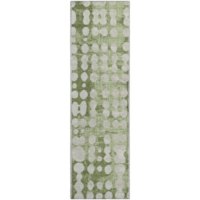 Premium Machine Washable Prisco Aloe Rug
