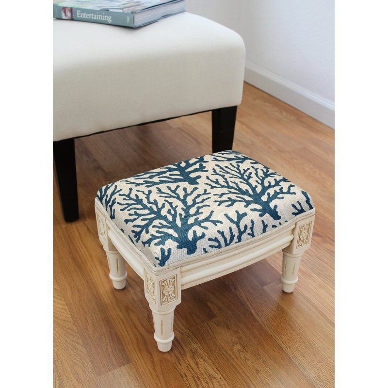 Canaan Upholstered Ottoman, Navy