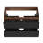 Wall-Mounted Cabinet WITHOUT Basin In Black & Walnut With 2 Drawers KD.
