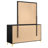 Bierly 6-drawer Dresser with Mirror Black-738043656