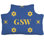 Tête de lit simple Golden State Basketball Colors Gold White Blue 39,5 po x 29,5 po