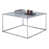White Faux Marble Top/Silver Base selected
