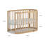 Oasis Oval Cot With Oval Mattress, White-66582778