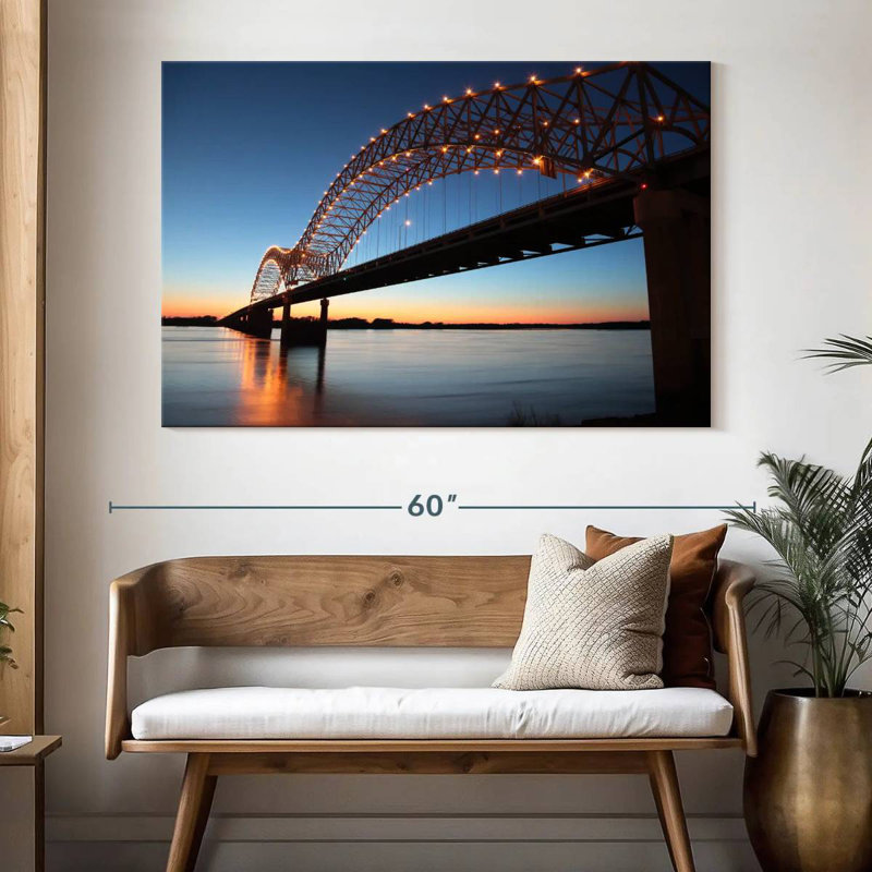 Hernando De Soto Bridge, 34" H x 51" W