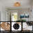 1 - Light Natural Rope Woven Semi - Flush Mount Ceiling Light