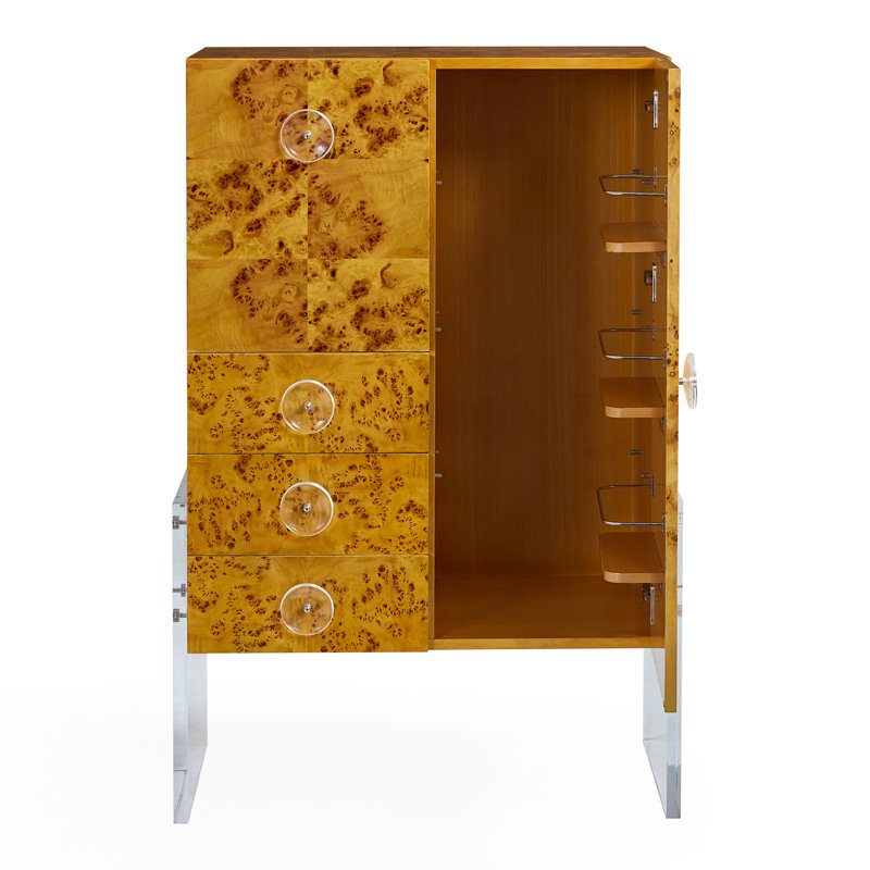 Bond Solid Wood Bar Cabinet