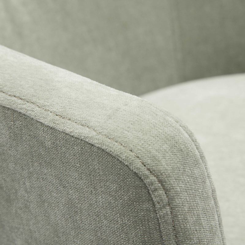 Chaise de bureau en tissu recyclé Chadbourn, Vert