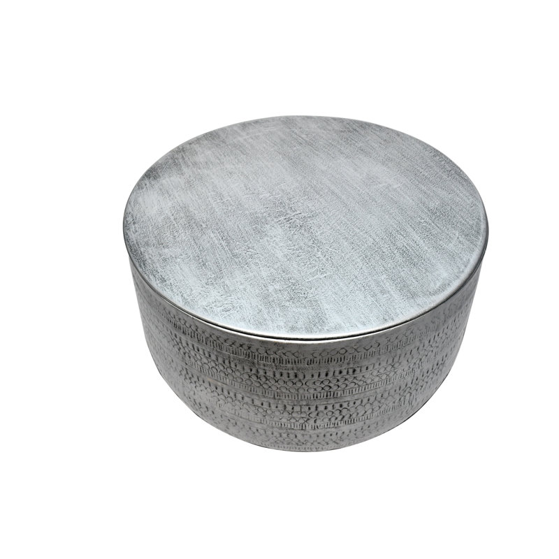Table basse Bella, Argent antique