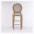Country Wooden Barstools with Upholstered Seating-353262826