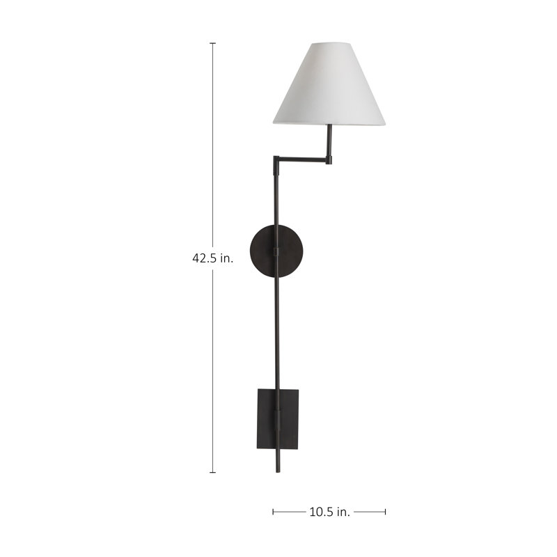 Alva Iron Swing Arm Sconce