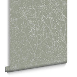 Floral Metallic Wallpaper Roll by Clarissa Hulse