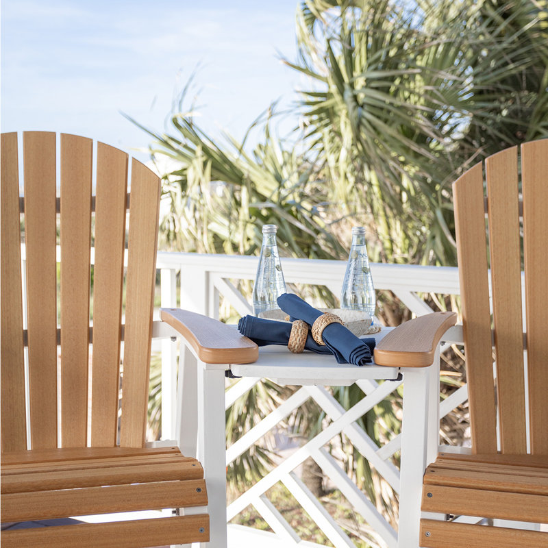 Berlin Gardens Comfo Back Bar Chair, Aruba Blue, 30"