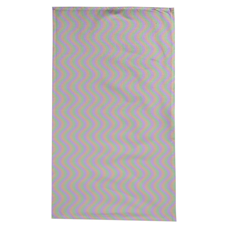 Nappe en coton à chevron 100% avicia, Vert/Orange/Mauve