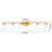 45 Inch 6-light Gold Vanity Wall Light