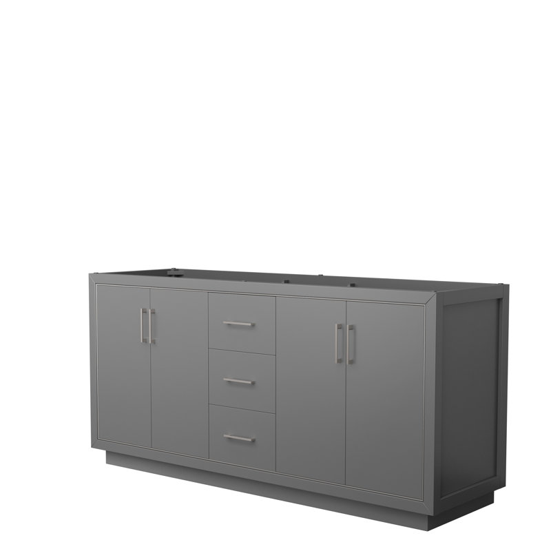 Base de meuble-lavabo simple 29,25 po Icon, Gris foncé