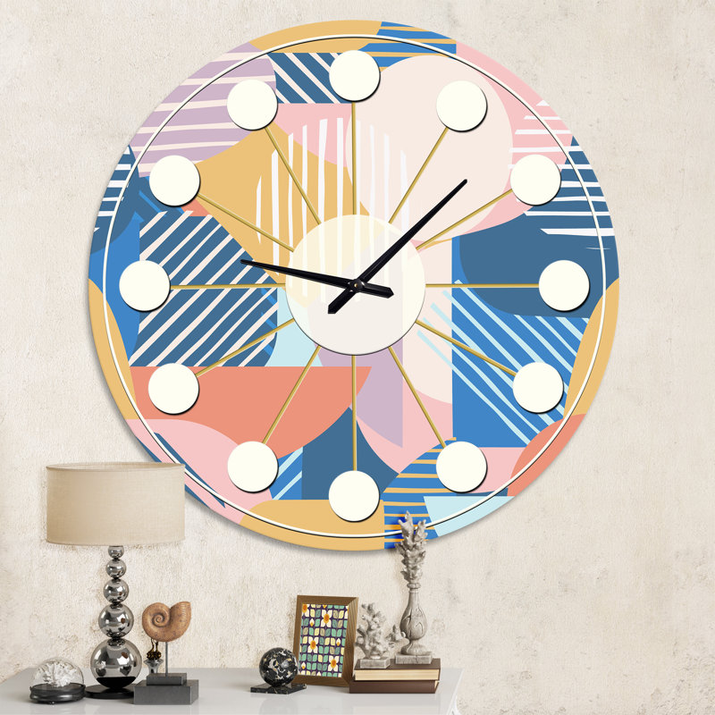 Horloge murale tendance Mid-Century, Moyenne