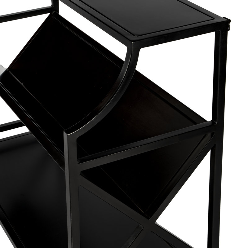 Keats Library 2 Tier 36"W Bookcase, Black
