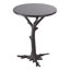 White Faux Bois Side Table-9602662
