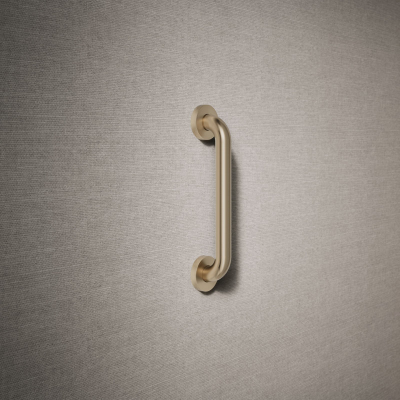 Barre d'appui contemporaine, L 12 po, Bronze brossé éclatant