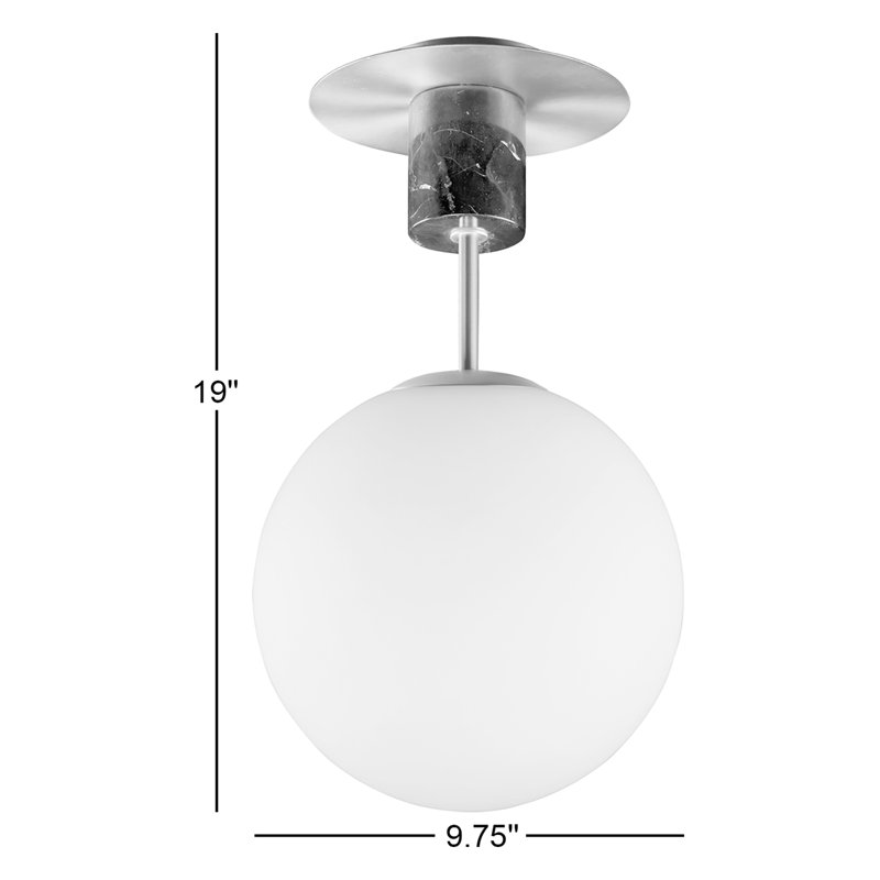 Drake Glass Semi Flush Mount