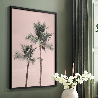 Aruba Pinks Framed Print - Solid Wood