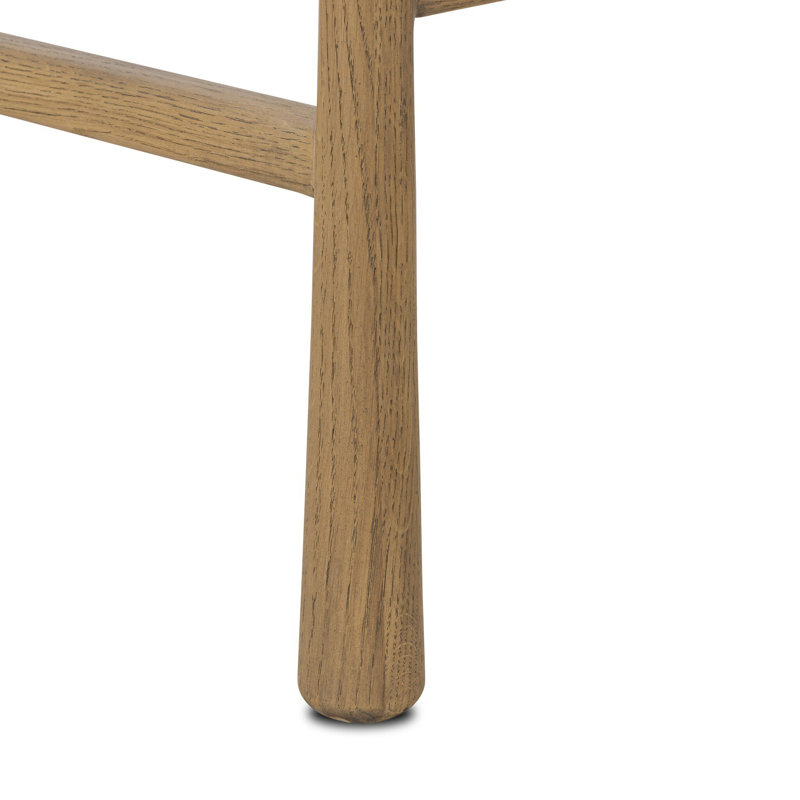 Juna Upholstered Stool with Solid Wood Frame