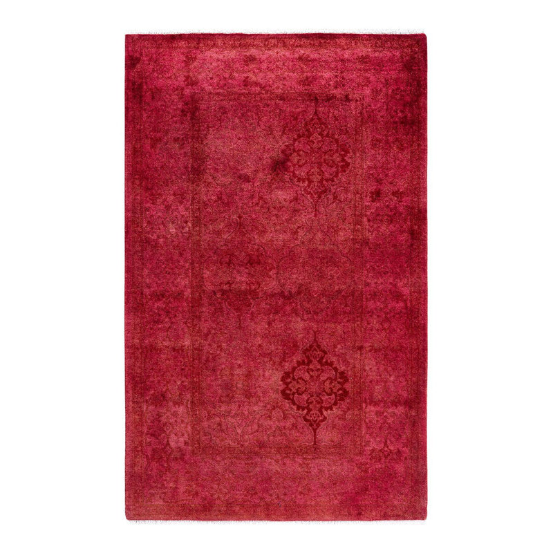 Tapis unique en surplomb rose 3 pi 3 po x 5 pi 2 po Overyed