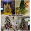 Arbre de Noël artificiel épinette vert traditionnel avec lumières multicolores-107495523