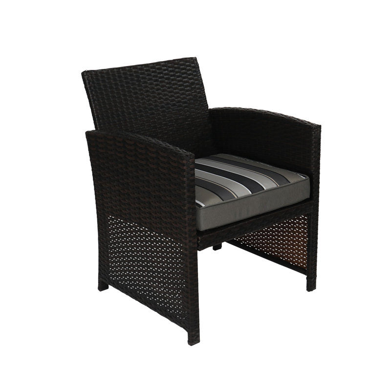 Rohando Outdoor 3'' Dining Chair Seat Cushion, Gray