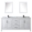 Ensemble de meuble-lavabo double 80 "avec miroir Daria-97902713-97902717