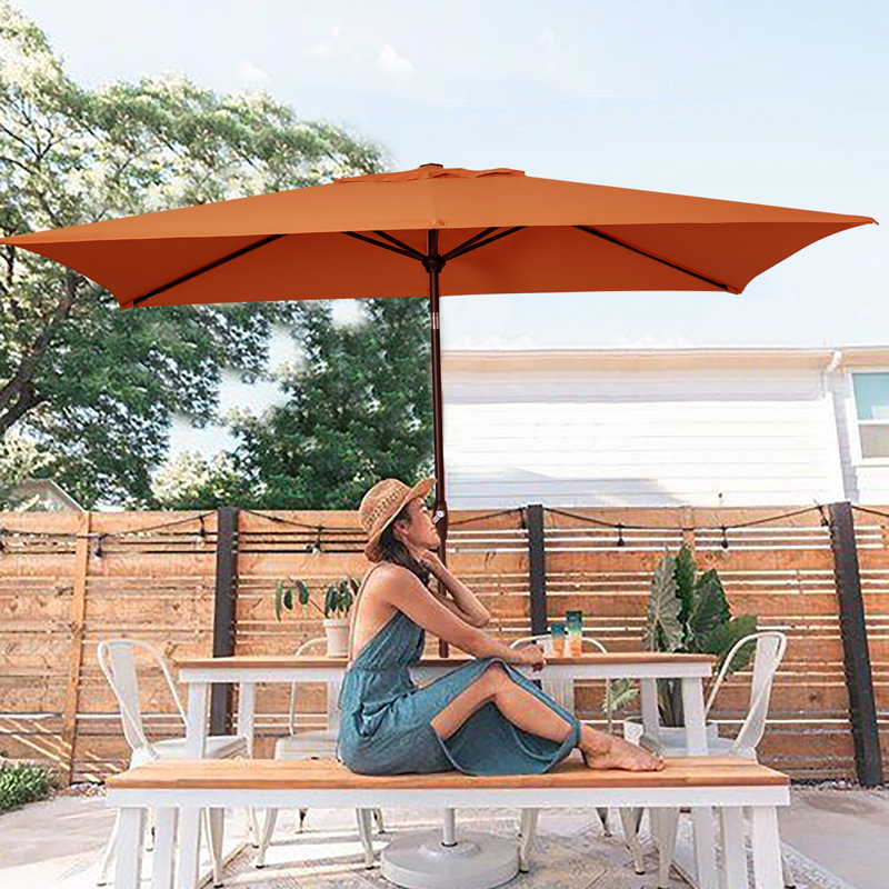 Shinetta 6,5 x 10 pi Parasol carré, Orange