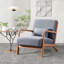 Chaise d'appoint rembourrée de 25,78 po de large avec un coussin supplémentaire Cashel (ensemble de 7) Cashel-109608691