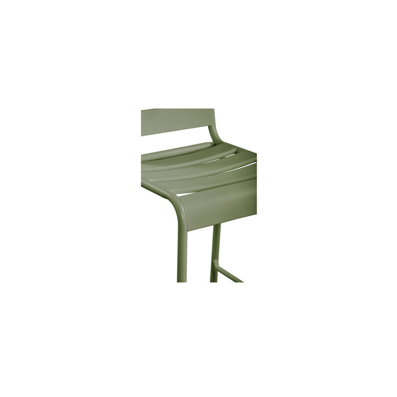 Kade Outdoor Bar Stool White Set of Two, Green