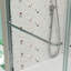 Porte de douche coulissante à dérivation avec verre trempé 1/4 po, finition chromée, 50-54 po x 70 po | Idée cadeau